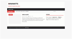 Desktop Screenshot of miniwatts.com