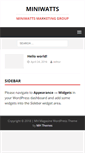 Mobile Screenshot of miniwatts.com