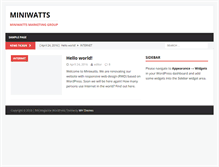 Tablet Screenshot of miniwatts.com